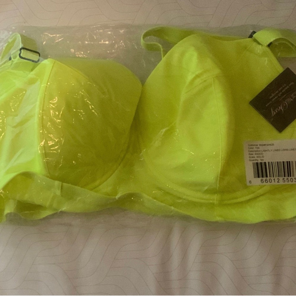 Yellow  sports bra